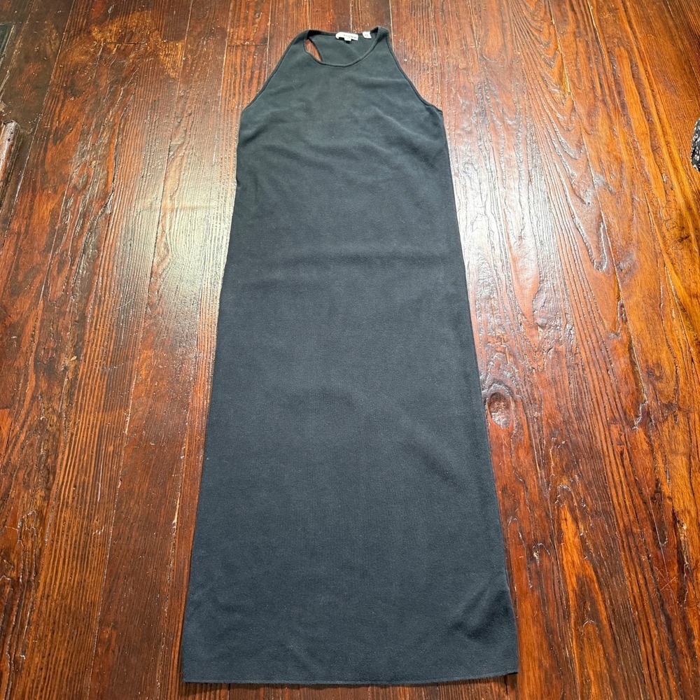 A.L.C. Dress Womens L Black Long Sleeveless Stretch Minimalist Bodycon‎ Goth